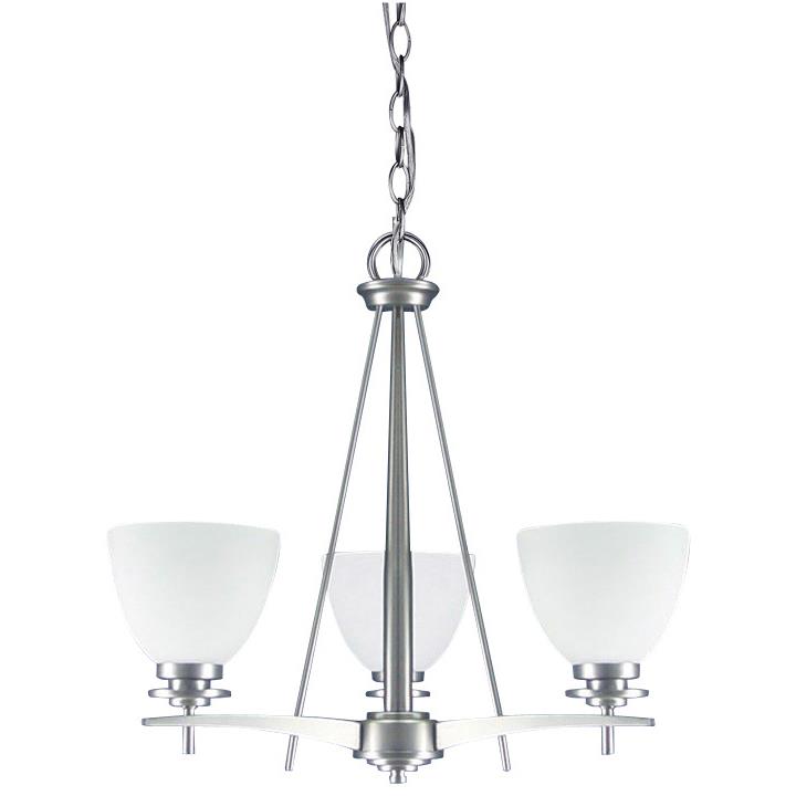 Canarm ICH256A03BPT New Yorker 3 Lt. Chandelier  in Brushed Pewter